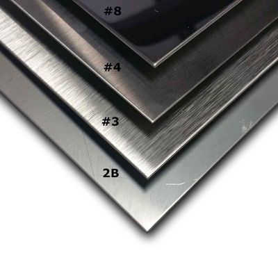 ASTM A240 Paslanmaz Çelik Yaprak Sınıfı 304L/304H/409 904L/316L/316ti 2B Yüzey Bitirme Eğme / Kesme / Kaynak Hizmetleri